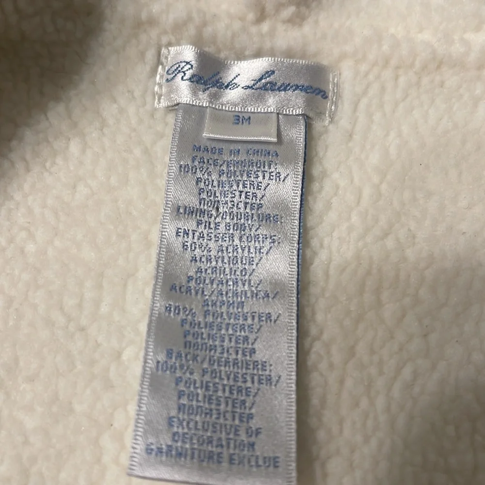 RALPH LAUREN fleece snowsuit